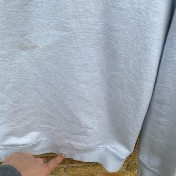 Octobers Very Own Classic Owl Logo Sweatshirt OVO Crewneck Light Blue Small - Picture 7 of 10